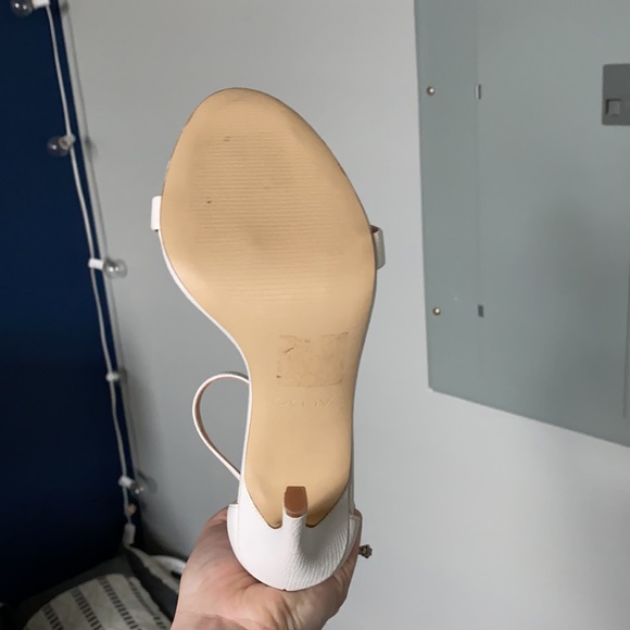 White ALDO open toe heels - Picture 4 of 4